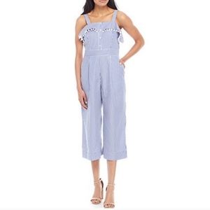 Violet Weekend Blue & White Striped Jumpsuit  - 8